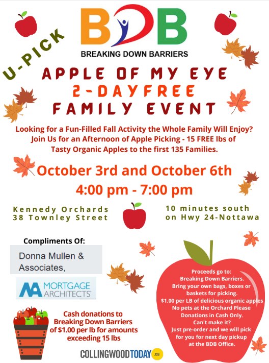 Apple of My Eye Fundraiser Dates are Set!