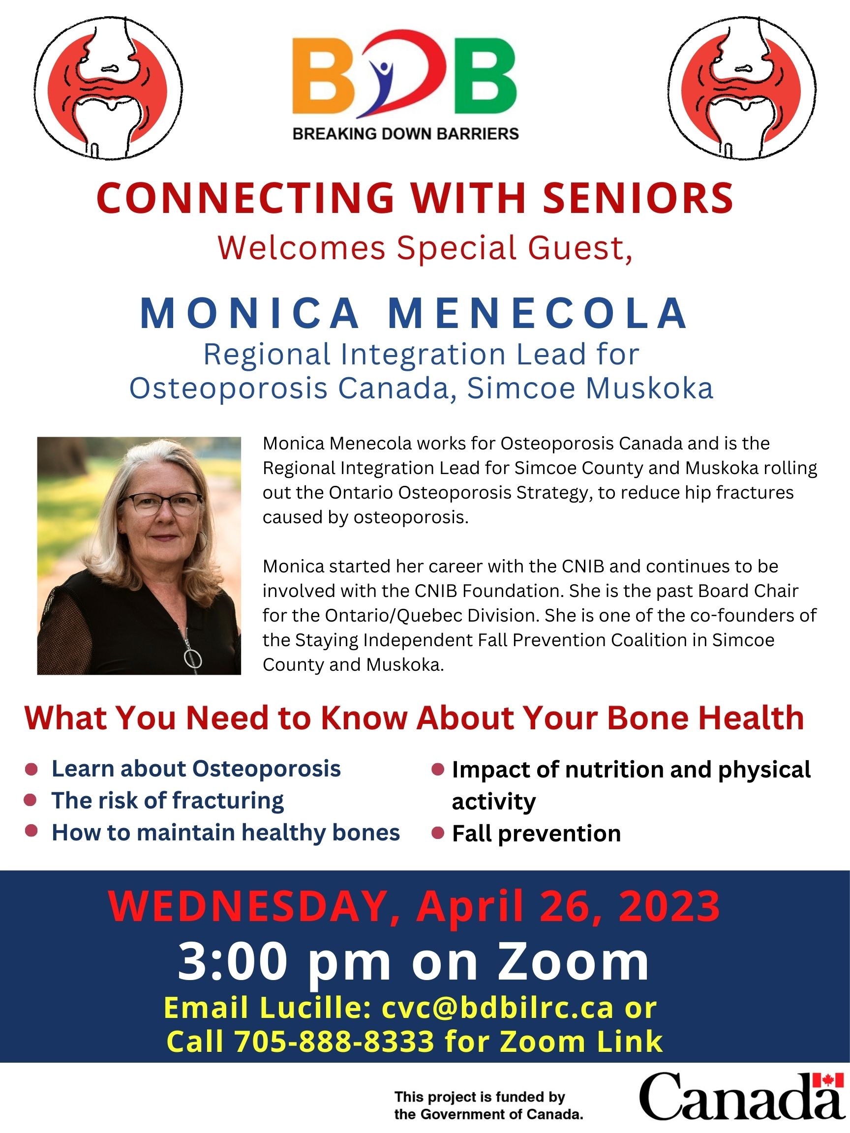 April 2023 Seniors Program Poster