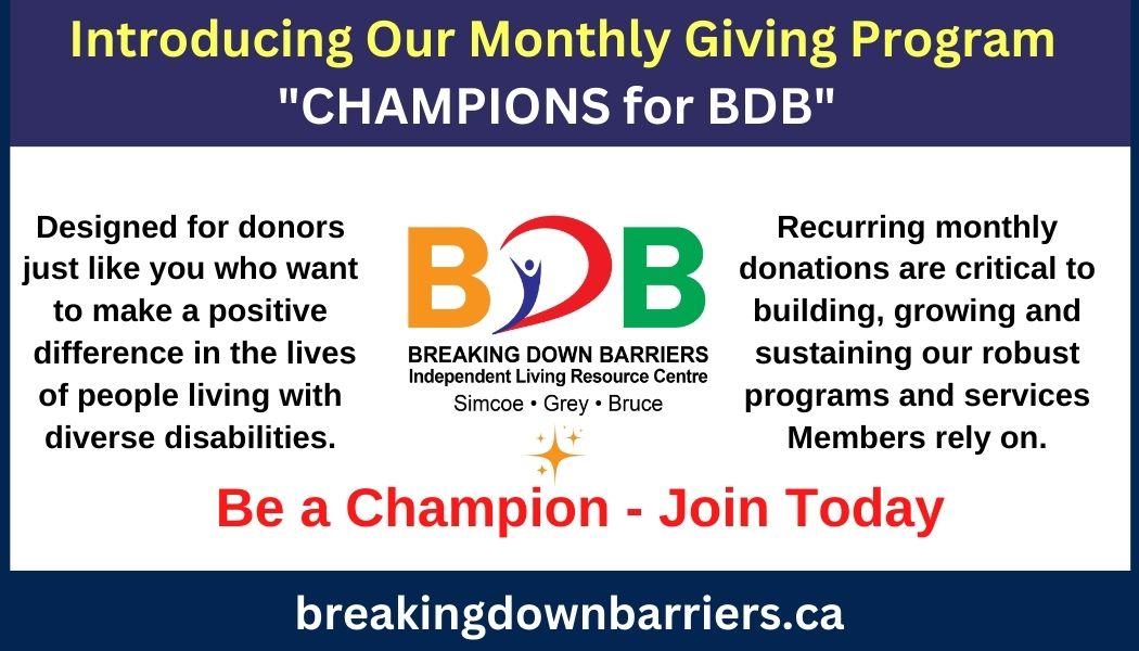 Our “Champions for BDB” Campaign has begun!