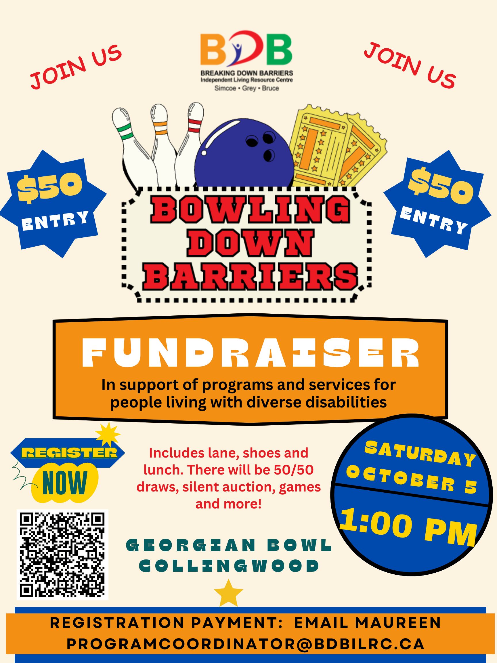 Our Bowling Fundraiser is back for 2024!