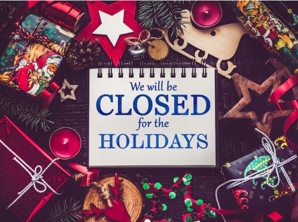 Holiday Office Closure